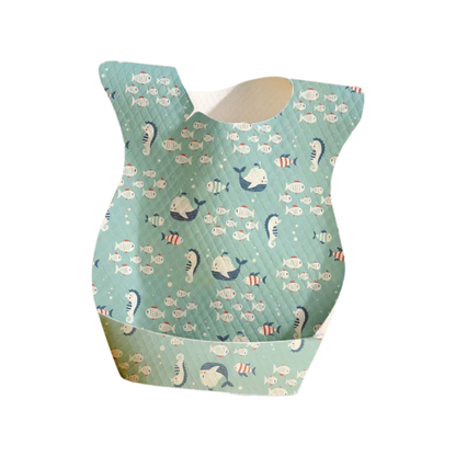 Kids cleaning solution: 10 count waterproof disposable baby bibs for stress-free mealtimes.