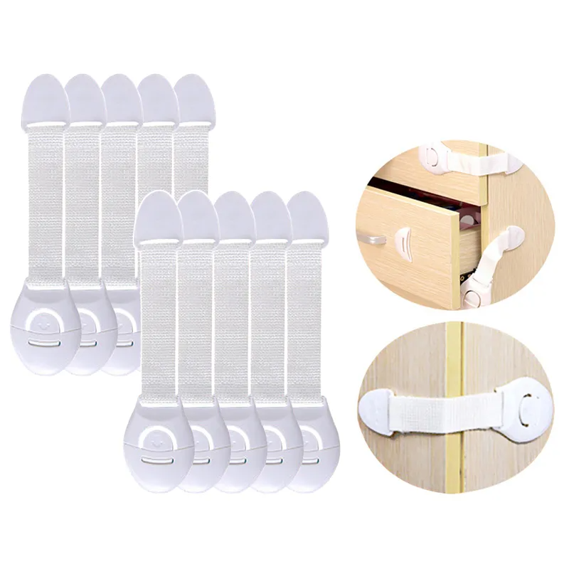 10-pack child safety cabinet locks for baby proofing kitchen drawers and doors