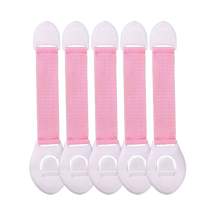 Child safety locks (10-pack) for kitchen cabinets & bathroom drawers. Baby proof your home easily with adhesive.