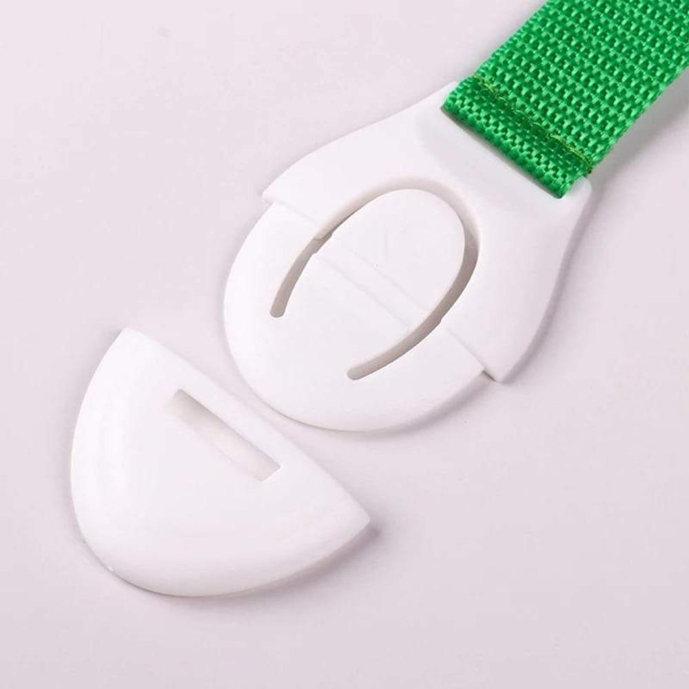 No-drill adhesive child safety cabinet locks (10-pack) for baby protection on doors & drawers. Home security.