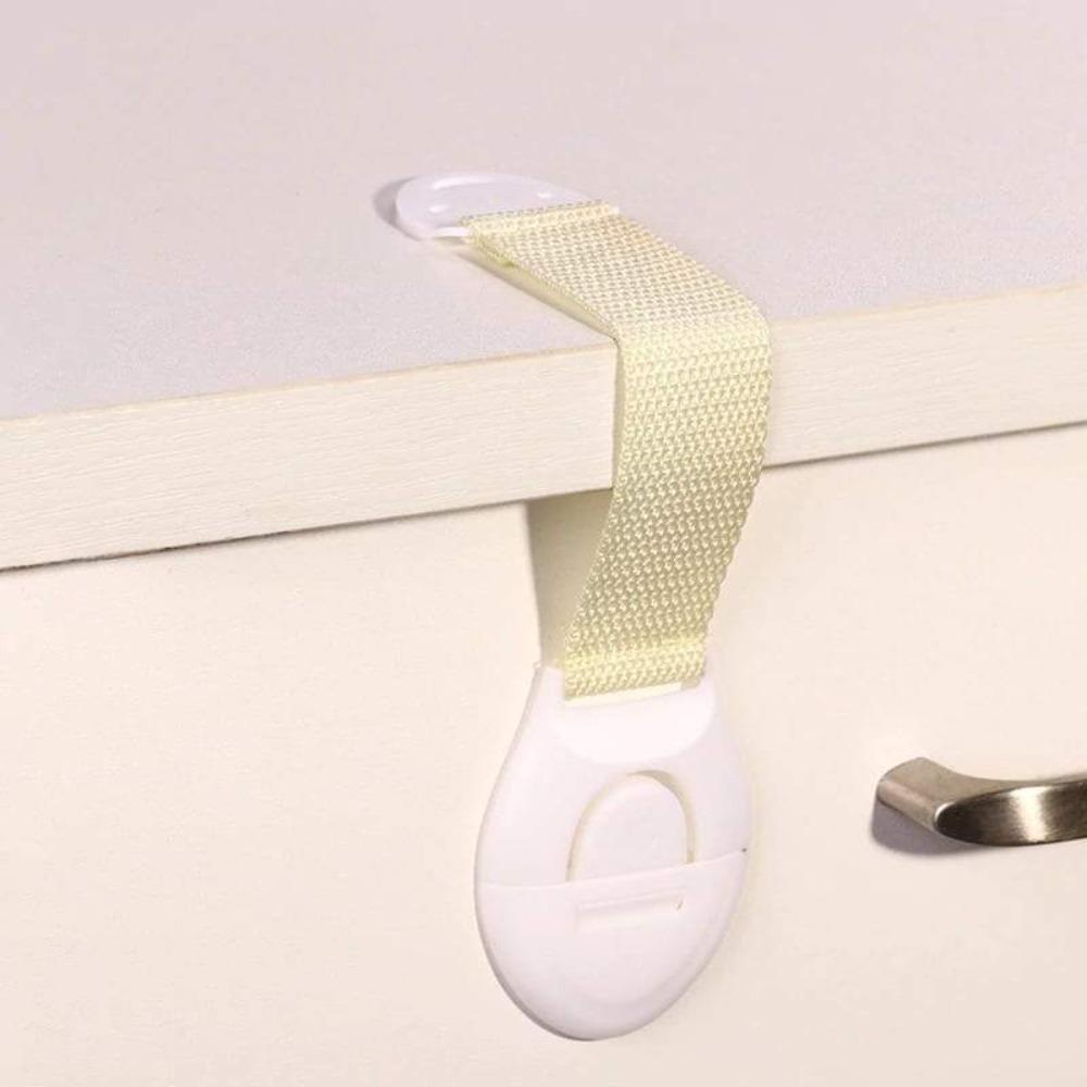 Bulk 10-pack child safety locks for cabinets & drawers, ideal for whole-home baby proofing. Infant protection.