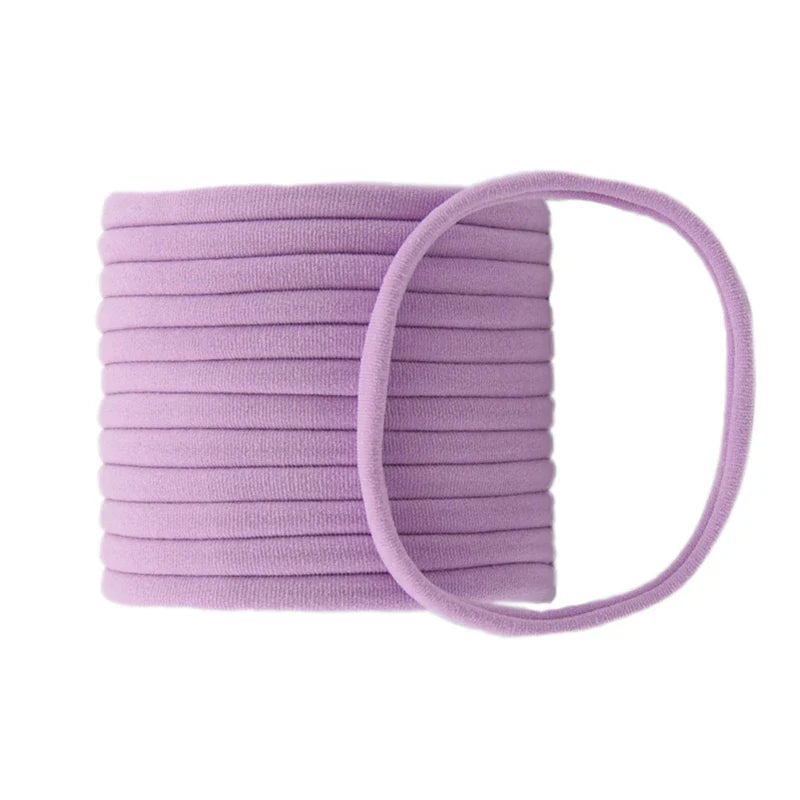 Girls' soft nylon headbands, ideal for sensitive baby heads and hair