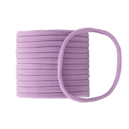 Girls' soft nylon headbands, ideal for sensitive baby heads and hair