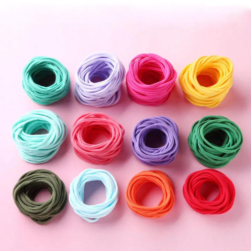 Soft stretch nylon headbands for babies and toddlers, 10-pack accessory