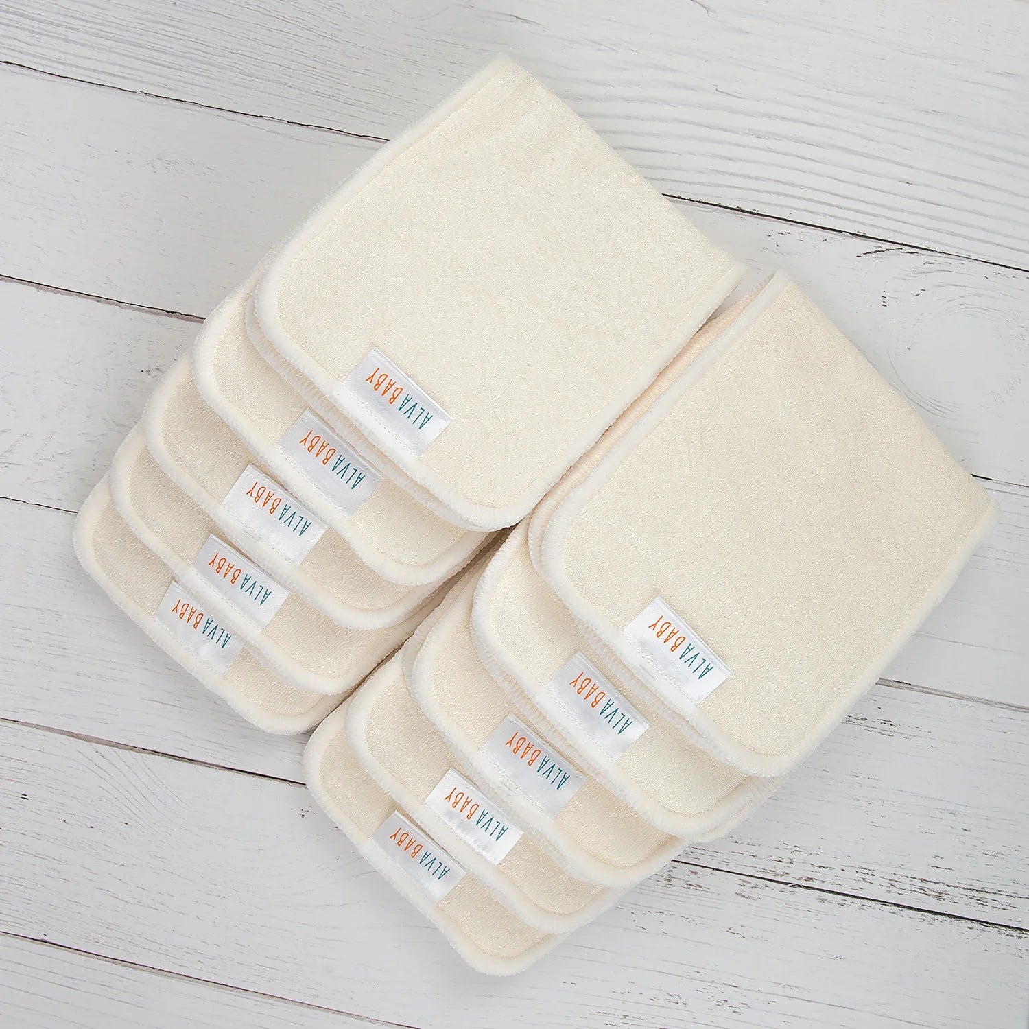 10-pack reusable bamboo diaper inserts for cloth diapers, eco-friendly baby hygiene