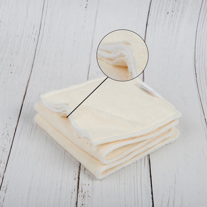 Soft absorbent bamboo inserts for baby reusable diapers, newborn essentials