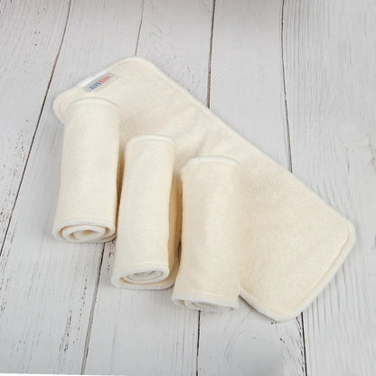 Bulk pack of 10 bamboo inserts, a practical and eco-conscious diapering solution