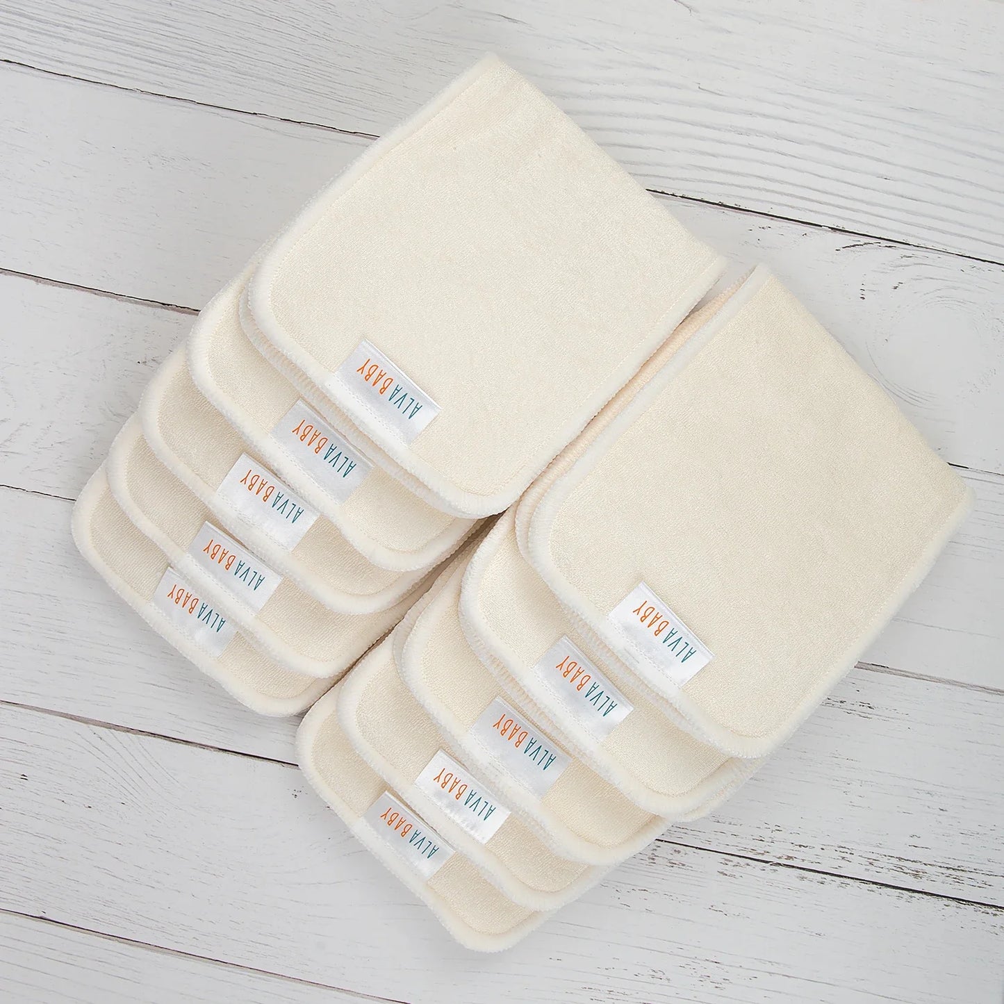 Layered reusable bamboo diaper inserts, designed for maximum baby comfort and absorbency