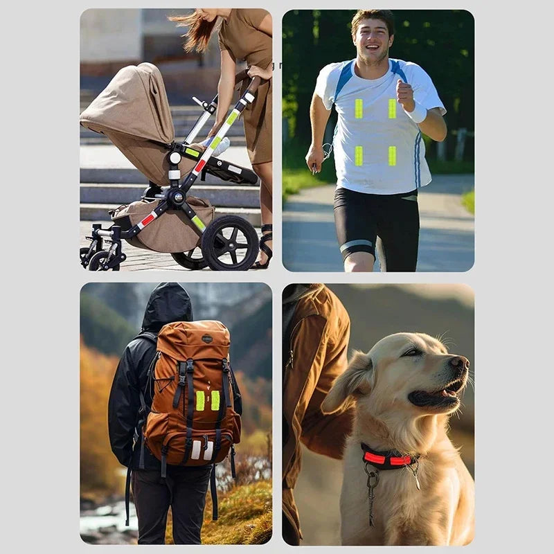 Reflective patches for baby stroller accessories, enhancing infant safety & visibility