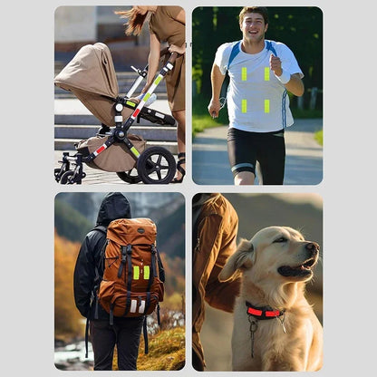 Reflective patches for baby stroller accessories, enhancing infant safety & visibility