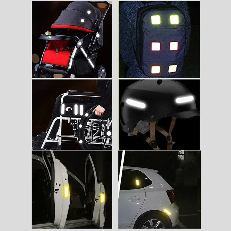 Warning patches for scooter & pet accessories, 10-pack for improved night safety