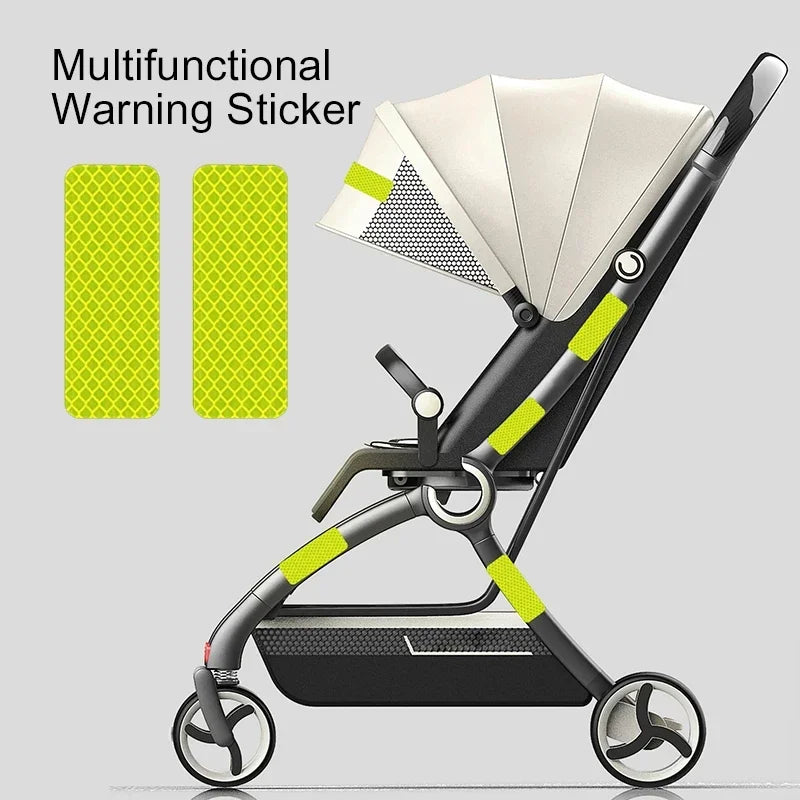 Stroller and bike reflective decals, 10-pack for child and pet night safety