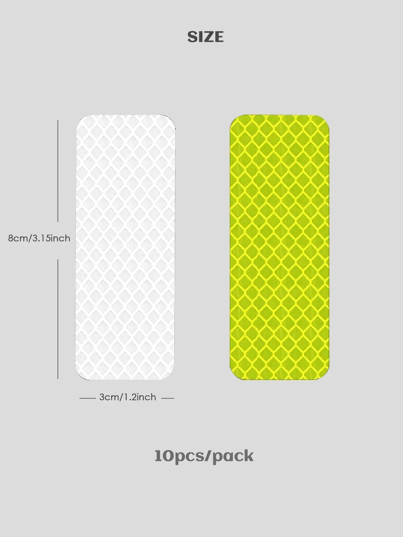 Baby safety reflective patches, multi-surface use on strollers, bikes, scooters