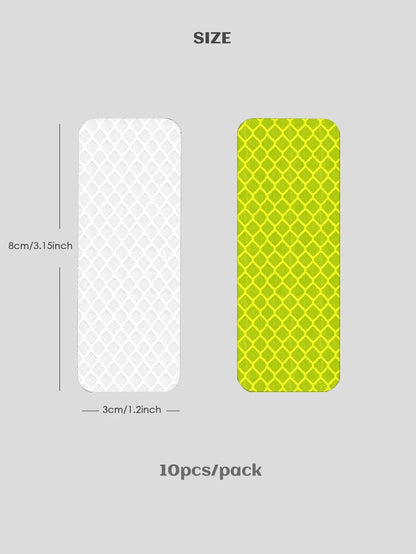 Baby safety reflective patches, multi-surface use on strollers, bikes, scooters
