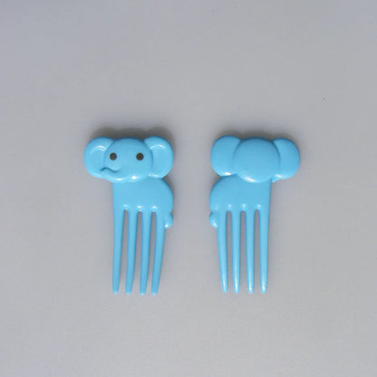 Children's animal fruit forks, a random color set of 10, great for nursing & feeding.