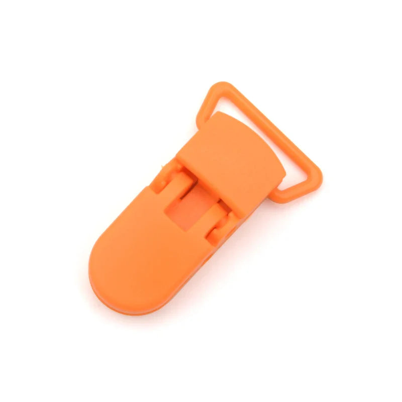 Set of 10 baby pacifier clips featuring round silicone beads in various hues