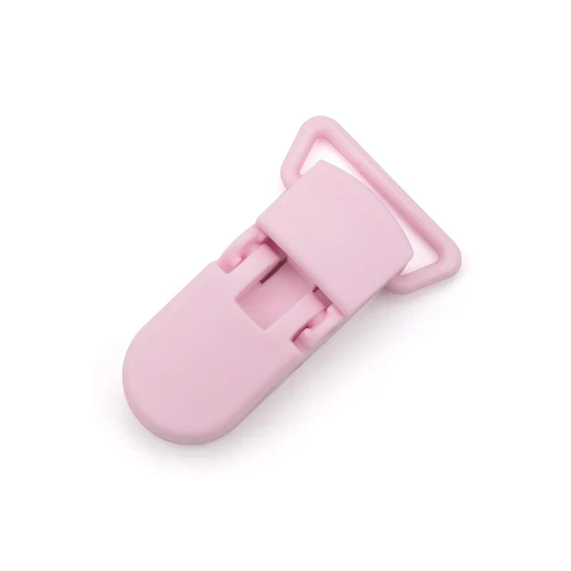 Colorful silicone bead pacifier clips, an excellent complement to any baby outfit