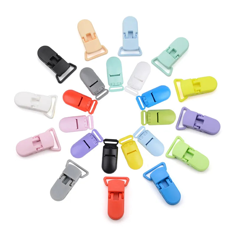 Infant feeding tool: Colorful silicone bead pacifier clips for easy access