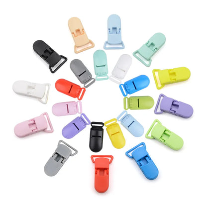 Infant feeding tool: Colorful silicone bead pacifier clips for easy access