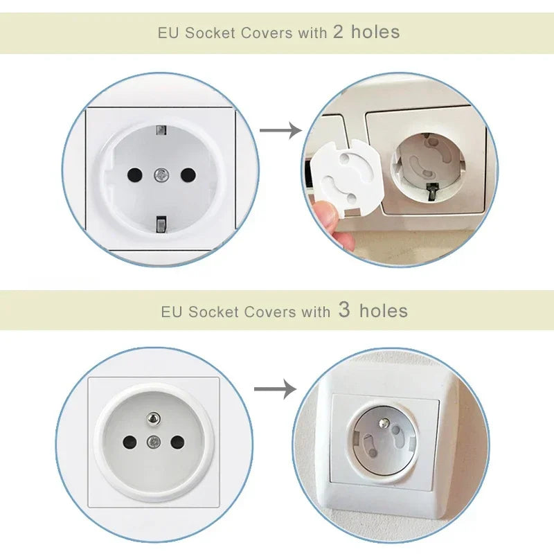 Pack of 10 baby safety plug covers, essential child proofing for home electrical outlets