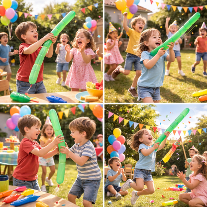 Bulk pack of unisex vibrantly colored latex party balloons, perfect for any celebration or event