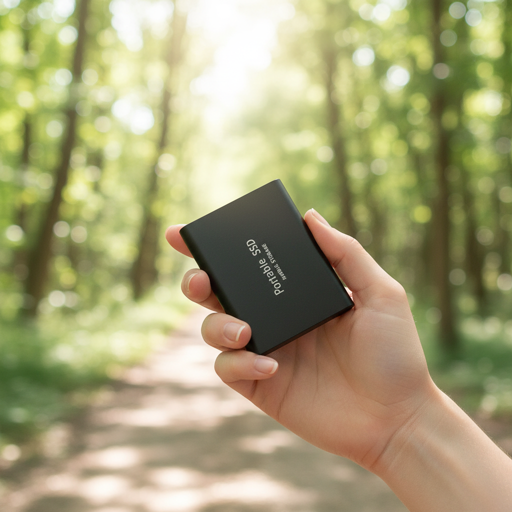 128TB High-Speed External SSD for rapid data backup & portable storage. Compact solid state drive.