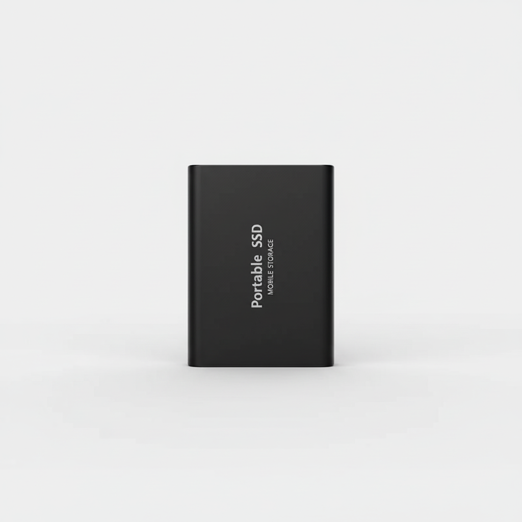 Durable & compact 128TB external SSD. High-speed portable solid state drive for mobile data.