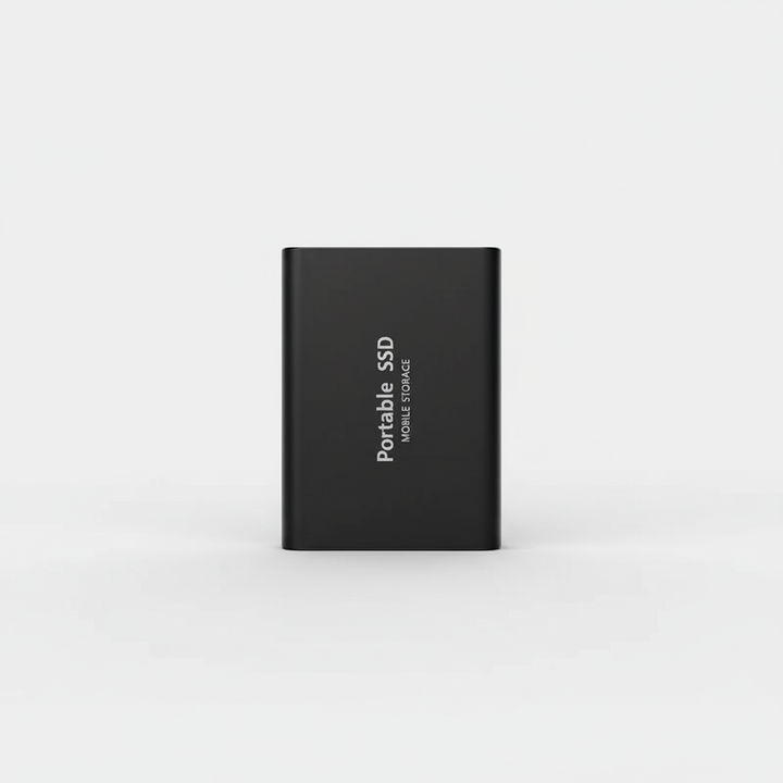 Durable & compact 128TB external SSD. High-speed portable solid state drive for mobile data.