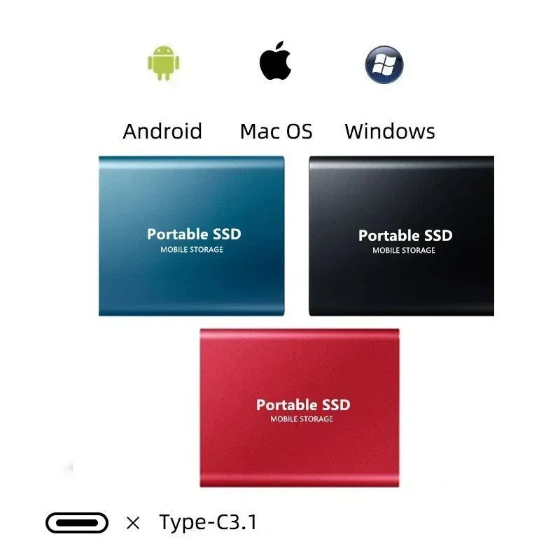 128TB high-speed solid state drive. Durable & compact external SSD for portable data storage.