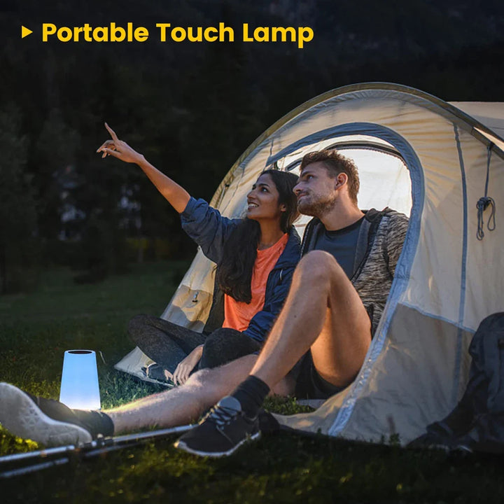 Versatile 13-color RGB LED night light, portable, rechargeable, with touch & remote operation