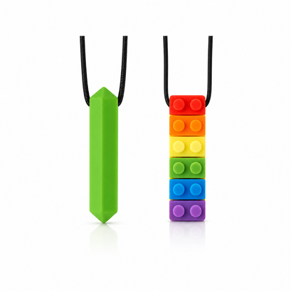 Unisex Silicone Sensory Chew Necklace for Kids