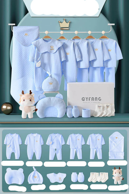 Adorable 15-piece baby outfit set for 0-3 months, including gender-neutral designs and practical items.