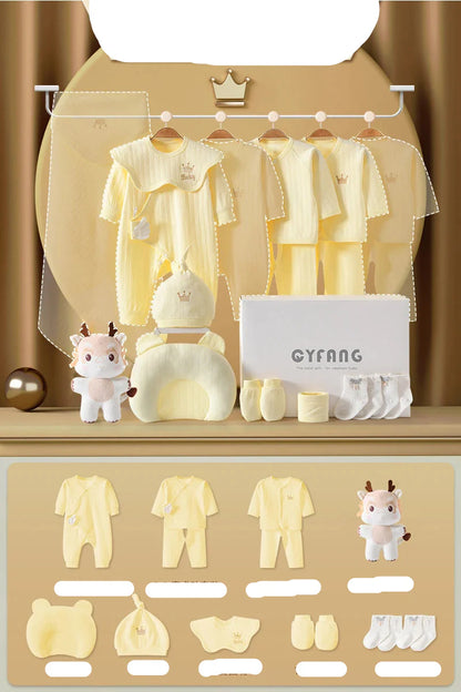 Practical 20-piece 0-3 month baby clothing bundle, perfect for everyday wear and hospital bag essentials.