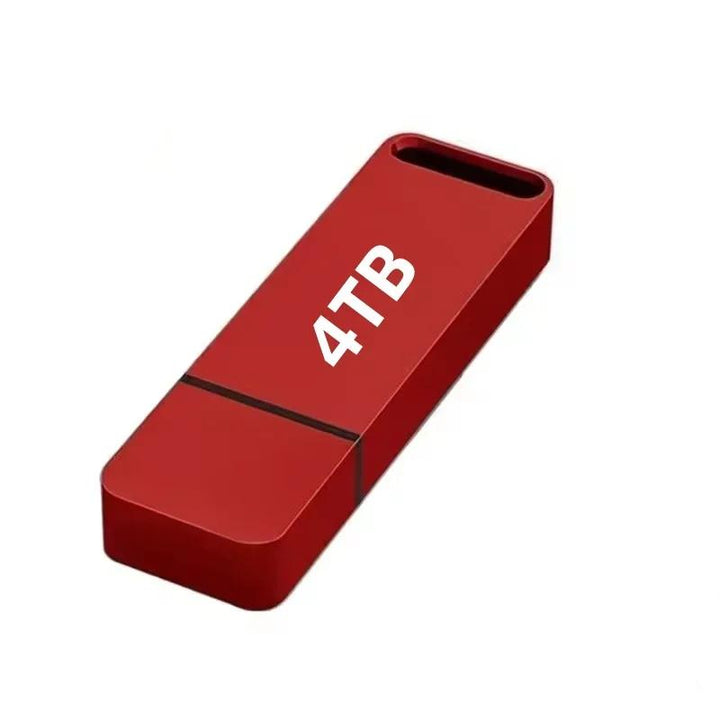 Sleek 16TB USB 3.2 flash drive, shown as a small, high-capacity computer accessory for secure data storage.