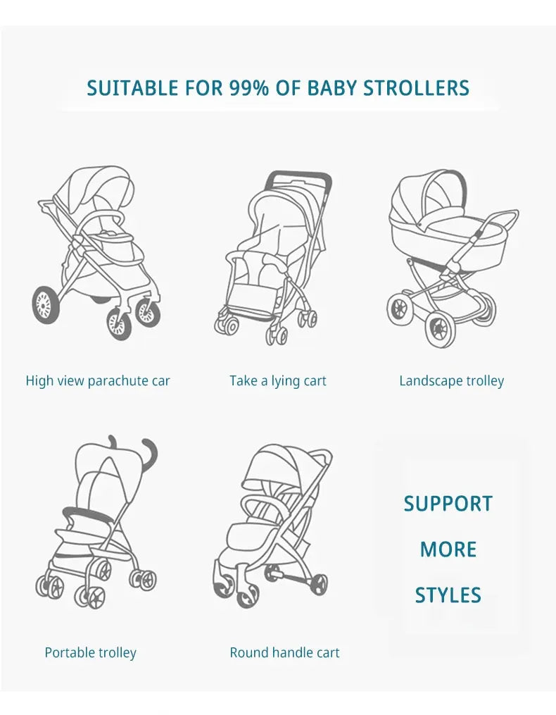 Black cartoon car design stroller clips, a fun and practical way to carry baby essentials