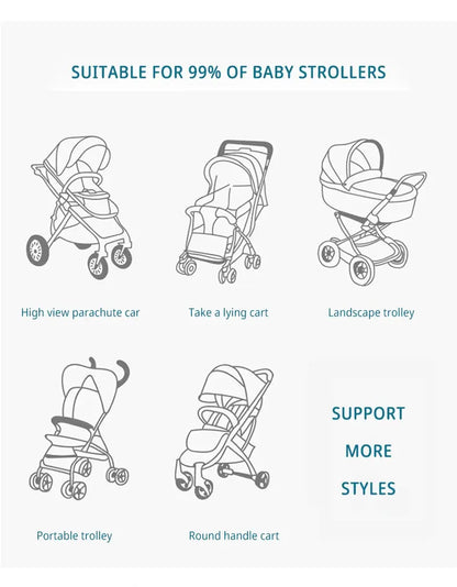 Black cartoon car design stroller clips, a fun and practical way to carry baby essentials
