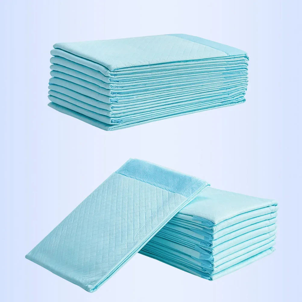 20-pack disposable baby diaper pads for spill protection, white and soft