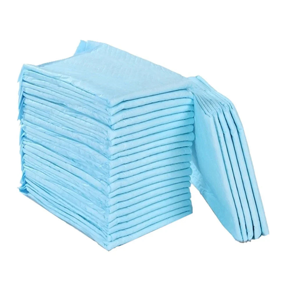 White disposable baby diaper pads & nursing underpads, 20-pack for spill protection