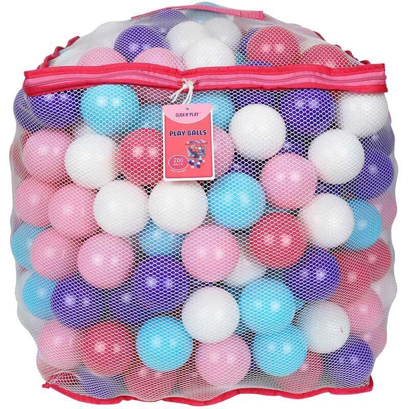 A variety of pit ball colors from the 200-pack, highlighting options for vibrant children's play.