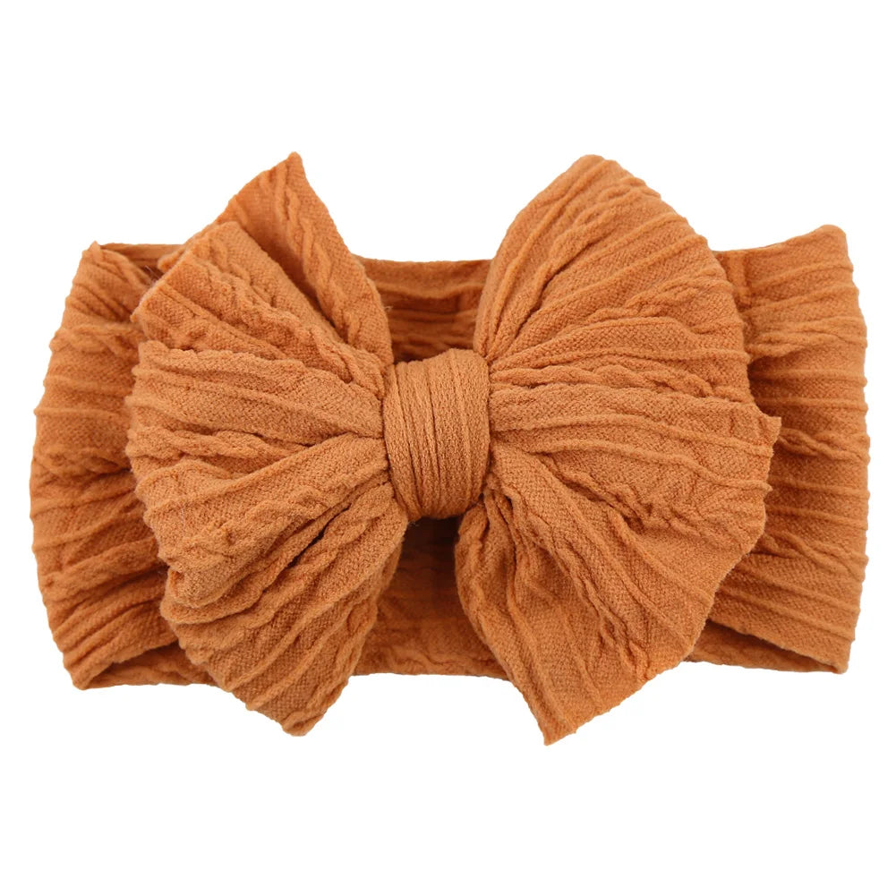 Variety of colorful cable bow baby headbands, perfect newborn hair accessories set