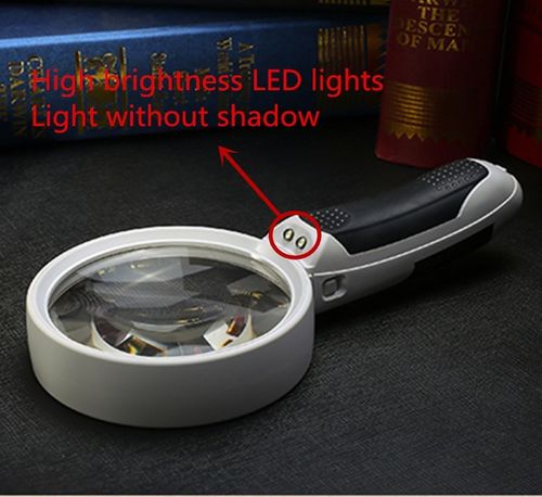 20X LED vision aid, a handheld reading tool for small print & macular degeneration.