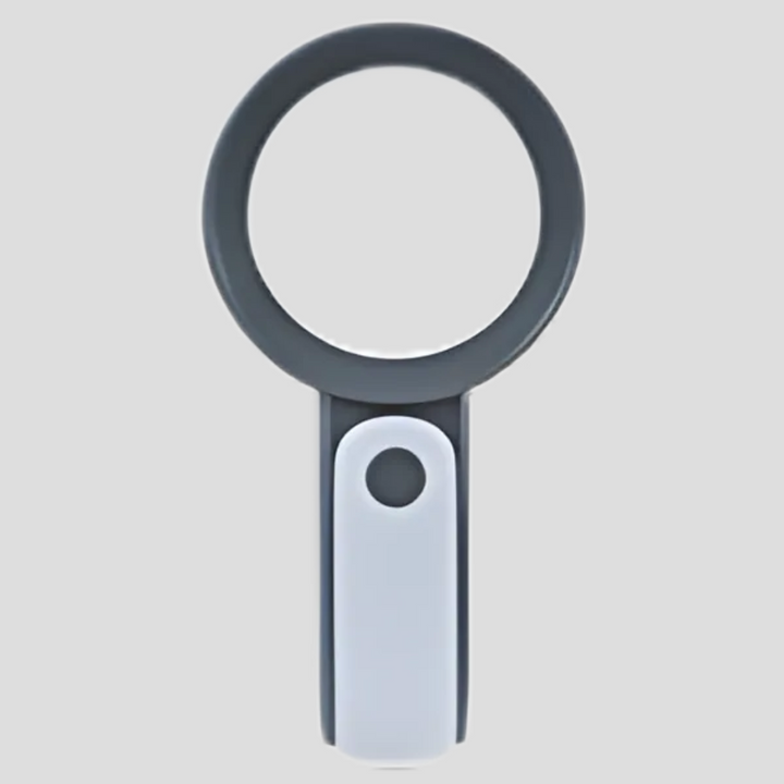 Handheld 20x magnifying glass for hobbyists, reading aid, and detailed work. Optical tool for precision and fine print.