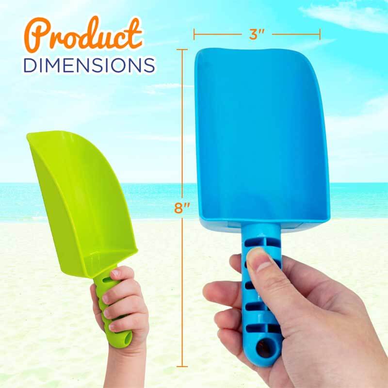 Bulk set of plastic sand shovels for children's outdoor play, party favors