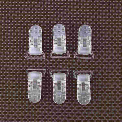 Collection of 25 transparent T-shaped clips, essential baby safety and crafting supplies