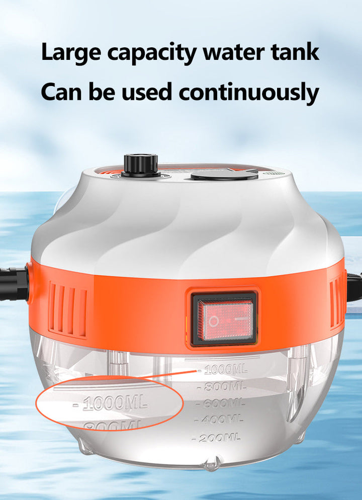 Chemical-free 2800W high-pressure steam cleaner for safe & effective home sanitization.