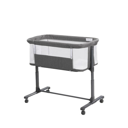 Soft mattress inside a 3-in-1 baby bedside sleeper, designed for infant comfort and safety