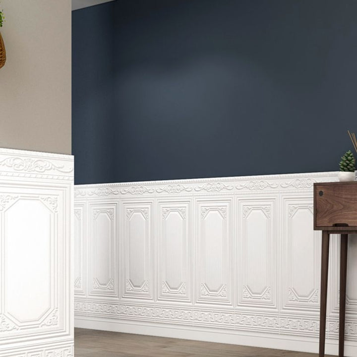 Home decor 3D vinyl wall panels. Peel & stick for easy install and a textured look.
