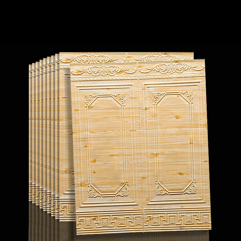 Easy install 3D textured wall panels. Vinyl, peel & stick for home renovation.