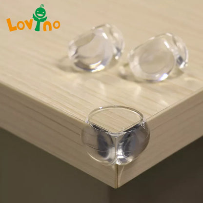 Soft, invisible silicone corner guards for baby proofing home furniture edges