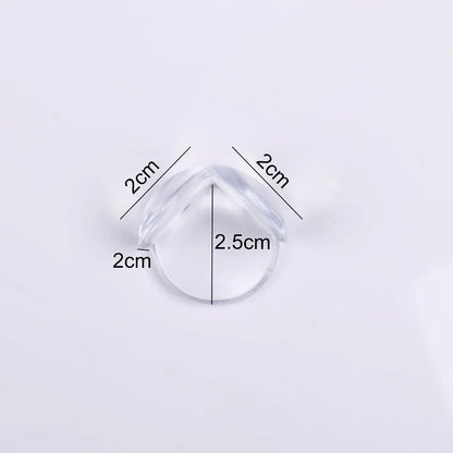 Durable silicone edge protectors, 4-pack, for baby proofing sharp corners